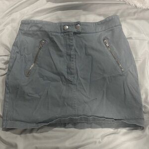Stylish Gray/blue Women's Skirt